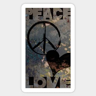 Love and Peace Sticker